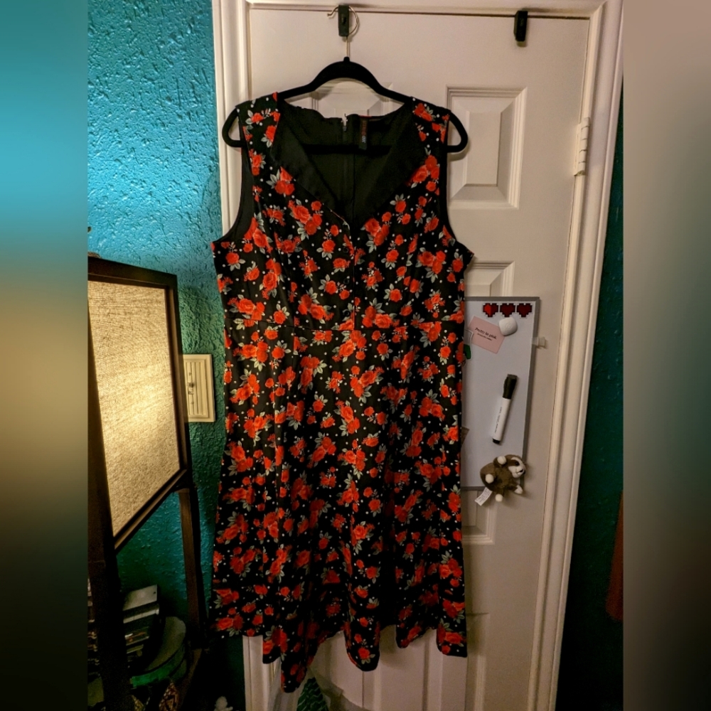 Torrid Retro Chick Roses Dress